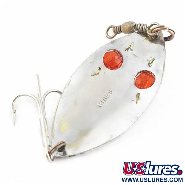 Gibbs Ruby Eye Wiggler, hopea/punainen, 25g, lusikkauistin #24277