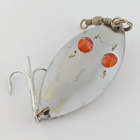 Gibbs Ruby Eye Wiggler, hopea/punainen, 25g, lusikkauistin #24277