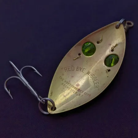 Hofschneider Red Eye Wiggler, kulta/vihreä, 25 g, lusikkauistin #24288