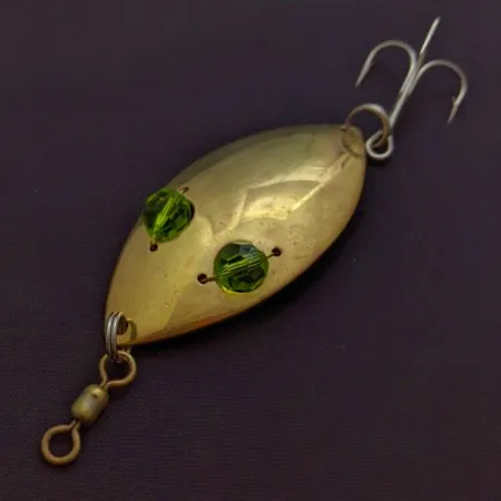 Hofschneider Red Eye Wiggler, kulta/vihreä, 25 g, lusikkauistin #24288