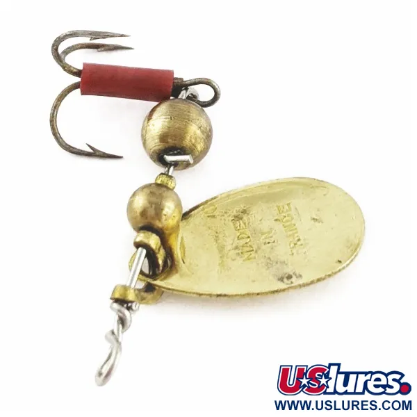 Mepps Aglia 0 (1960s), kultainen, 2,5g, lippauistin #24289