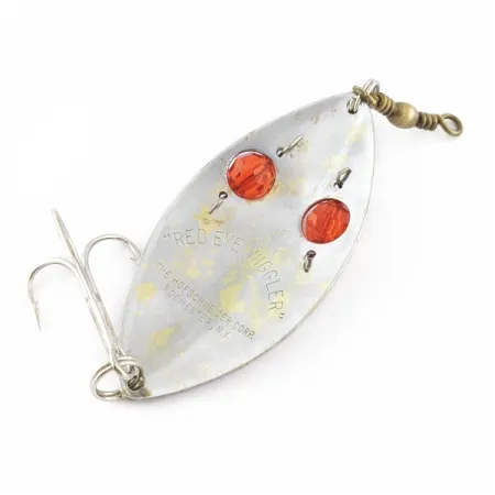 Hofschneider Red Eye Wiggler, 25g, hopea/messinki, lusikkauistin #24361