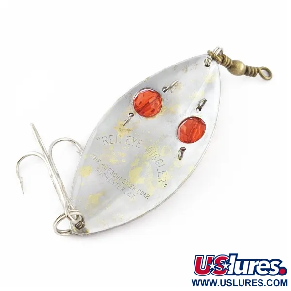 Hofschneider Red Eye Wiggler, 25g, hopea/messinki, lusikkauistin #24361