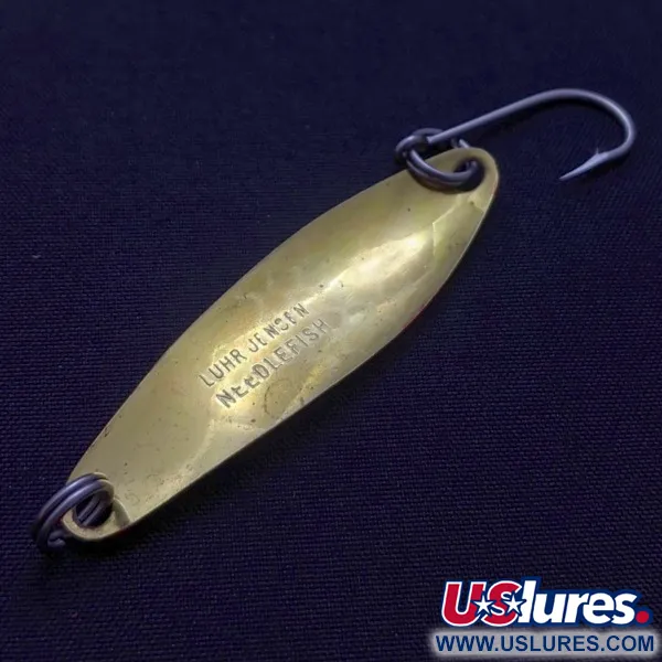 Luhr Jensen Needlefish 2, 3g, valkoinen/punainen/messinki, lusikkauistin #24417