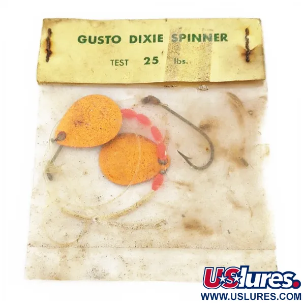 Gusto Dixie Spinner Lippa, Oranssi, 2g, Kaksoislehdet, #24485