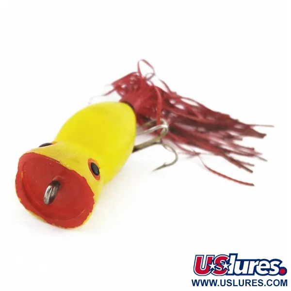 Atlantic Lures Paradise Popper Popperi, Yellow, 10g, Rubber Skirt, #24494