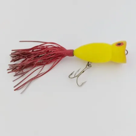 Atlantic Lures Paradise Popper Popperi, Yellow, 10g, Rubber Skirt, #24494