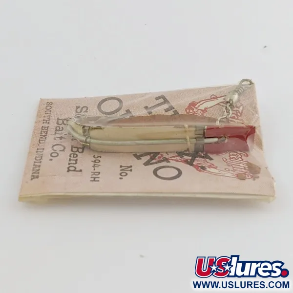 South Bend Trix-Oreno 594 Perhovapaviehe, Hopea/Punainen, 2 g, #24506