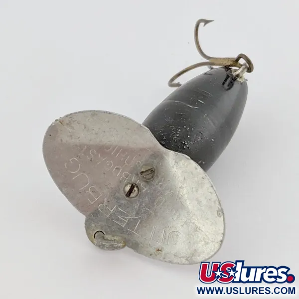 Arbogast Jitterbug Pintauistin, Musta, 4 g, Metallilippa, #24507