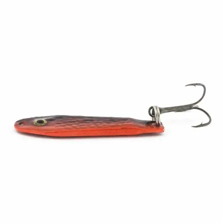 Renosky Bloody Jig Spoon, puna-musta, 12 g, suomukuvio, #24581
