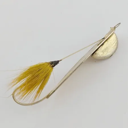 Marathon Weedless Spoon, Kulta, 6 g, Bucktail, #24597