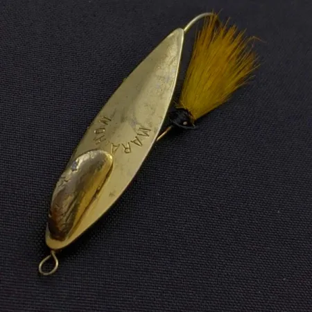 Marathon Weedless Spoon, Kulta, 6 g, Bucktail, #24597