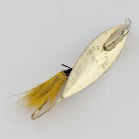 Marathon Weedless Spoon, Kulta, 6 g, Bucktail, #24597