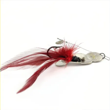 Heddon Queen Stanley Spinnerbait, Nikkeli, 14g, Punahöyhenet, #24741