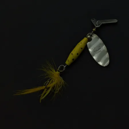 Mar-Lynn Tri-D Spinner, Nikkeli/Keltainen, 1/4 oz (7 g), Tri-D blades, #24786