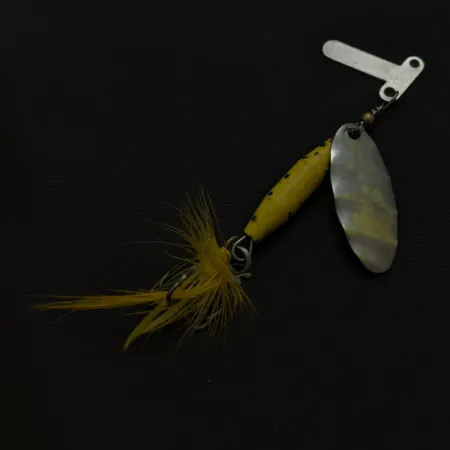 Mar-Lynn Tri-D Spinner, Nikkeli/Keltainen, 1/4 oz (7 g), Tri-D blades, #24786