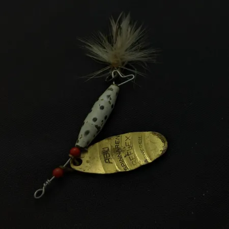 ABU Spinnaren Reflex, Kulta/Valkoinen, 7 g, Sidottu Koukku, #24811