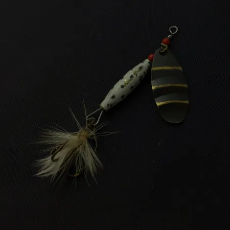 ABU Spinnaren Reflex, Kulta/Valkoinen, 7 g, Sidottu Koukku, #24811