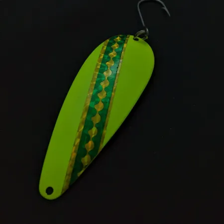 Moonshine Flutter Lusikka, Keltainen Vihreä, 12g, Glow, #24817
