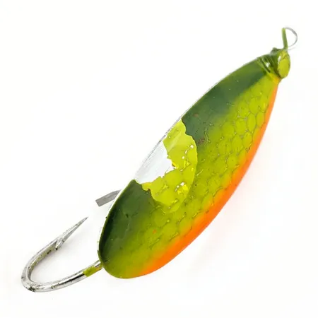 Vintage Johnson Silver Minnow Weedless, Vihreä/Oranssi, 9 g, #25191