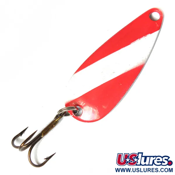Atlantic Lures Lusikkauistin, Red / White, 5.5g, Vintage-emali, #0110