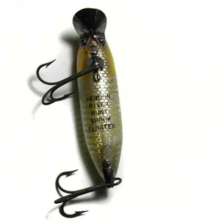 Heddon River Runt Spook kelluva, Kelta/Raidat, 12g, Vintage, #0128