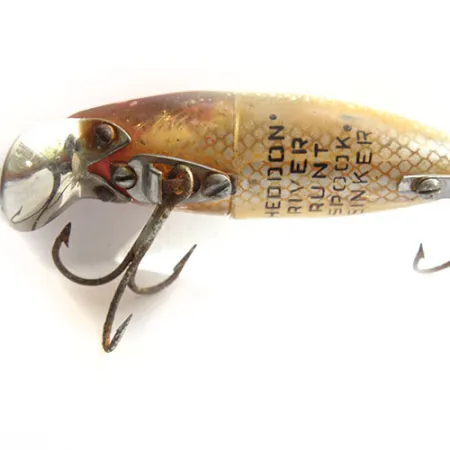 Heddon River Runt uppoava vaappu, Ahven/Punainen, 12,5g, metallilevy #0136