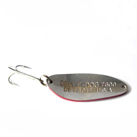 Dardevle Devle Dog Lusikka, Puna-valkoinen, 10g, Vintage, #0169