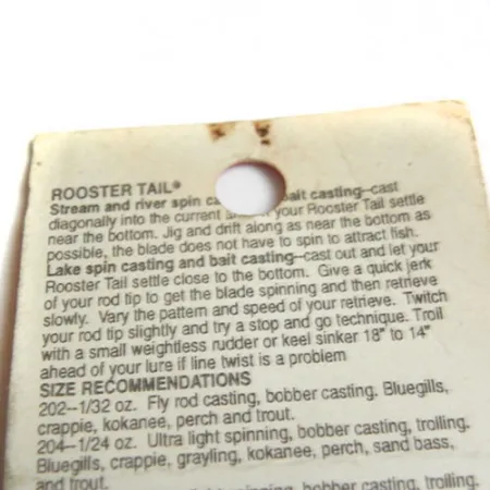 Yakima Bait Worden’s Original Rooster Tail Lippa, Keltainen/Musta, #0183