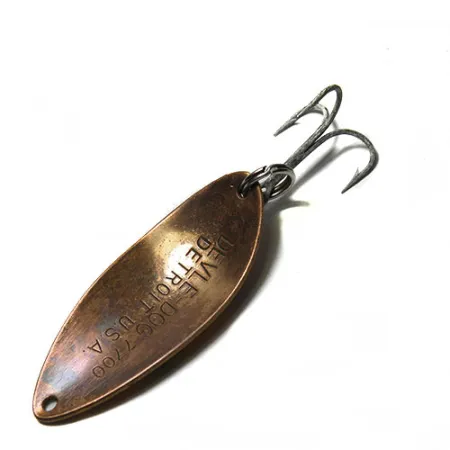 Dardevle Devle Dog Lusikka, Keltainen/Vihreä/Oranssi, 14g, Kenno, #0260