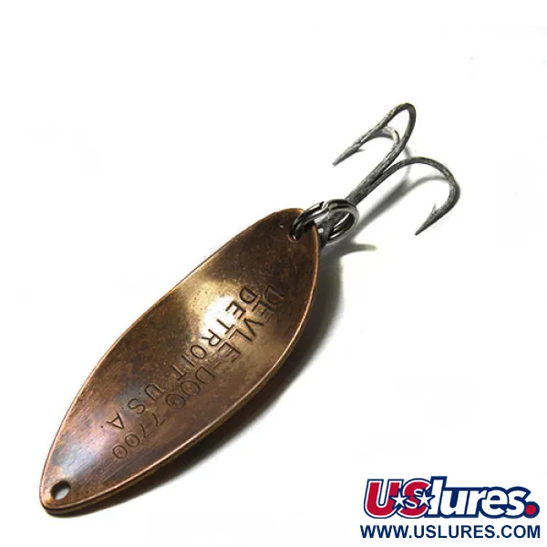 Dardevle Devle Dog Lusikka, Keltainen/Vihreä/Oranssi, 14g, Kenno, #0260