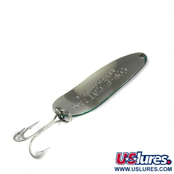 Dardevle Cop-E-Cat 7300 Lusikkauistin, Nikkeli / Vihreä, 10g, #0424