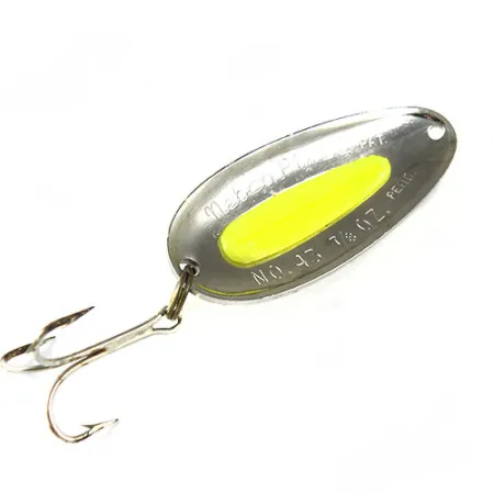 Nebco Pixee Lusikka, Nikkeli / Keltainen, 28g, Mäti-insertti, #0510