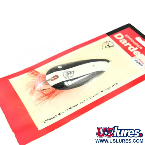 Eppinger Weedless Dardevlet Lusikka, Musta/Valkoinen, 21g, ruohosuoja, #0542