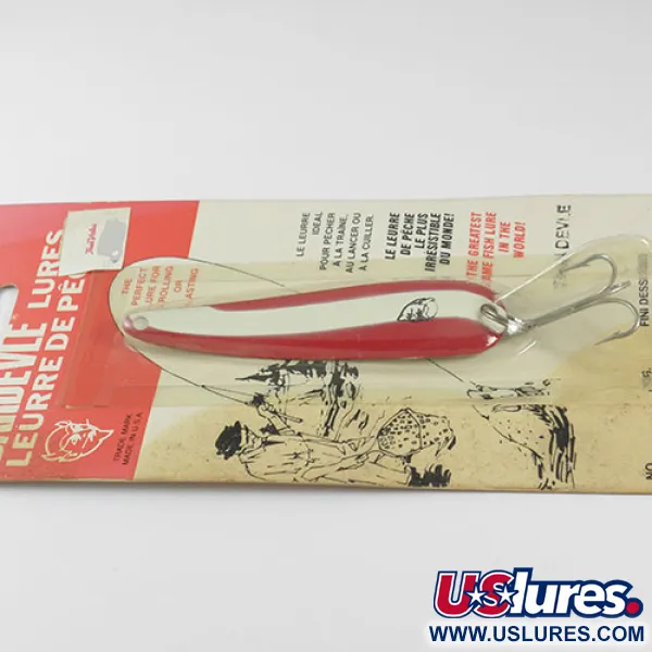 Eppinger Dardevle ThinDevle Lusikka, Puna / Valko, 11g, Klassikko, #0541