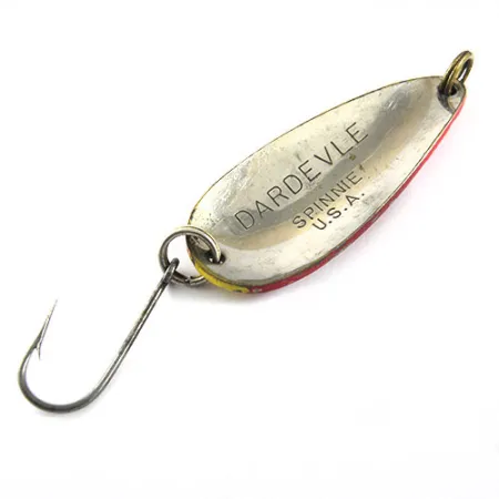 Eppinger Dardevle Spinnie Lusikka, Keltainen/Punainen, 9g, Vintage, #0613