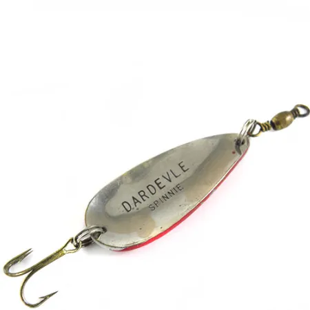 Dardevle Spinnie Lusikka, Puna / Valko, 6g, Vintage, #0644