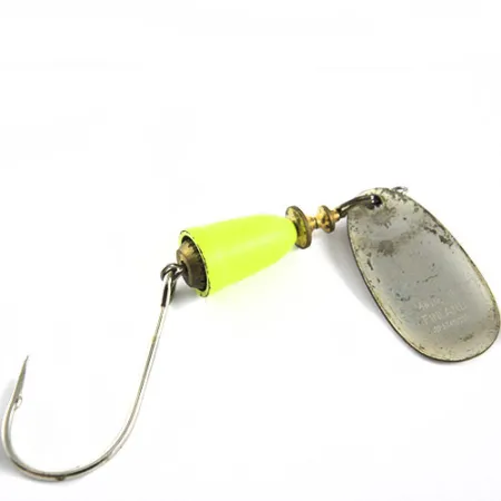 Blue Fox Super Vibrax 3 Lippa, Hopea/Fluovihreä, 8.4g, Yksihaarakoukku, #0660