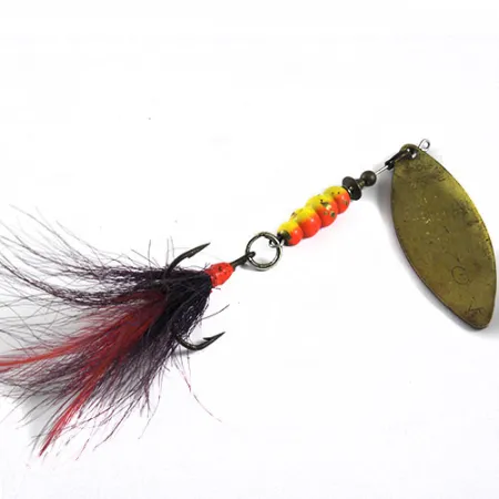 Mepps Aglia Long 4 Dressed Lippa, Kulta / Oranssi, 17g, #0667