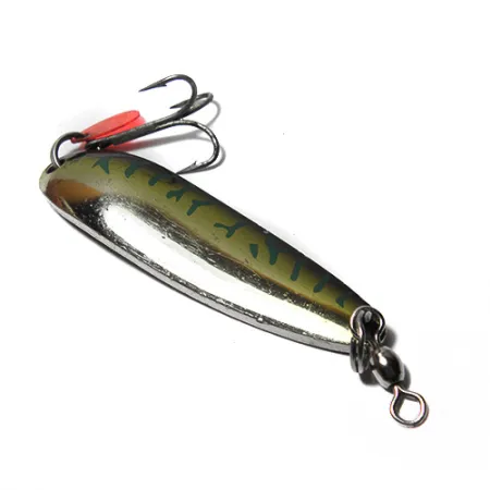 Luhr Jensen Krocodile Die #4 Lusikka, Nikkeli/Kulta/Vihreä, 19g, #0067