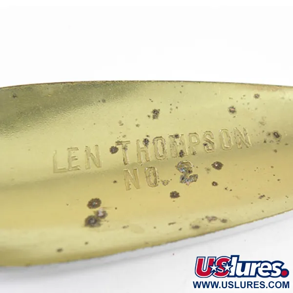 Lusikkauistin Len Thompson #2, Puna / Valkoinen, 28g, Messinki, #0739