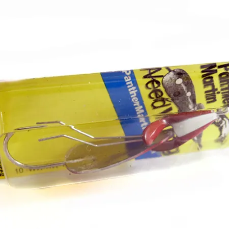 Weedless Panther Martin Weed Wing Lusikka, Puna/Valko, 17g, Ruohosuojattu, #0742