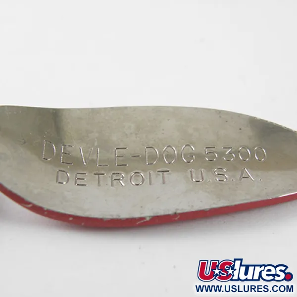 Eppinger Dardevle Devle Dog 5300 Lusikka, Puna/Valko, 10g, #0774