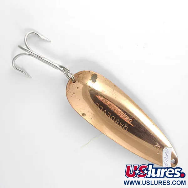 Eppinger Dardevle Lusikka, Puna / Valkoinen, 28g, Kuparitausta, #0809