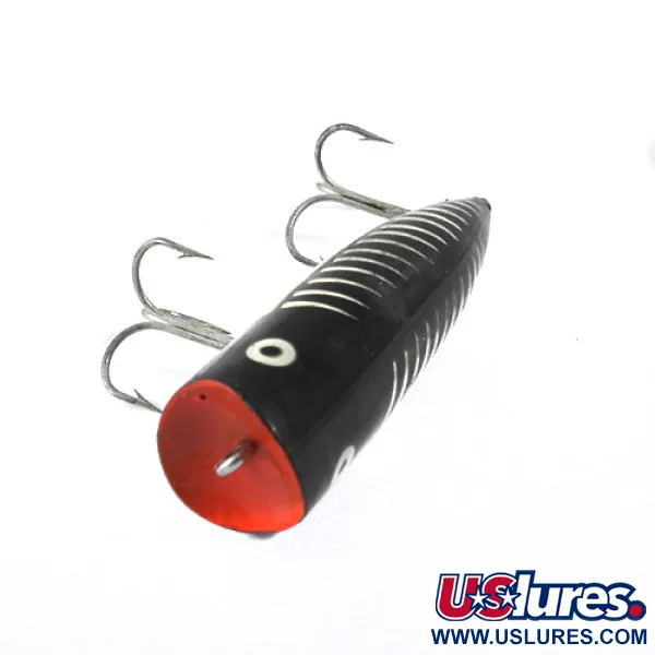 Popper Heddon Chugger Spook, Musta/Valkoinen/Punainen, 14g, Pinta, #0875