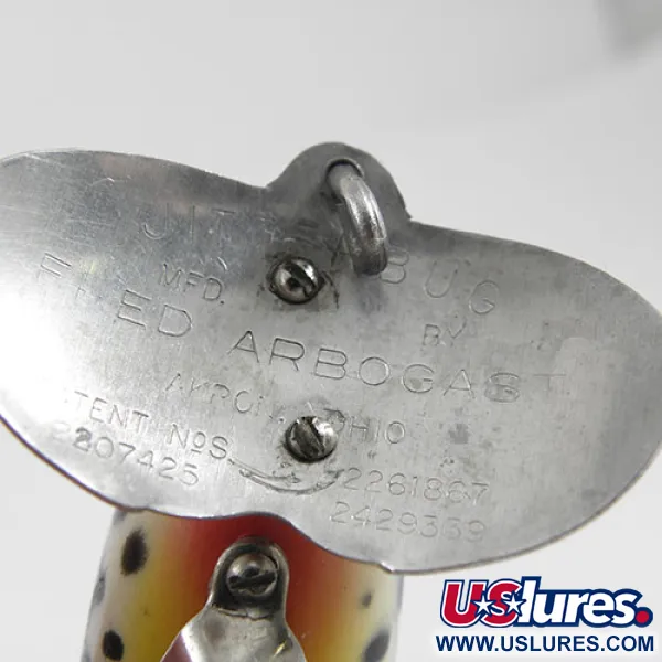 Fred Arbogast Jitterbug Pintaviehe, Tiger, 10g, Vintage, #0880