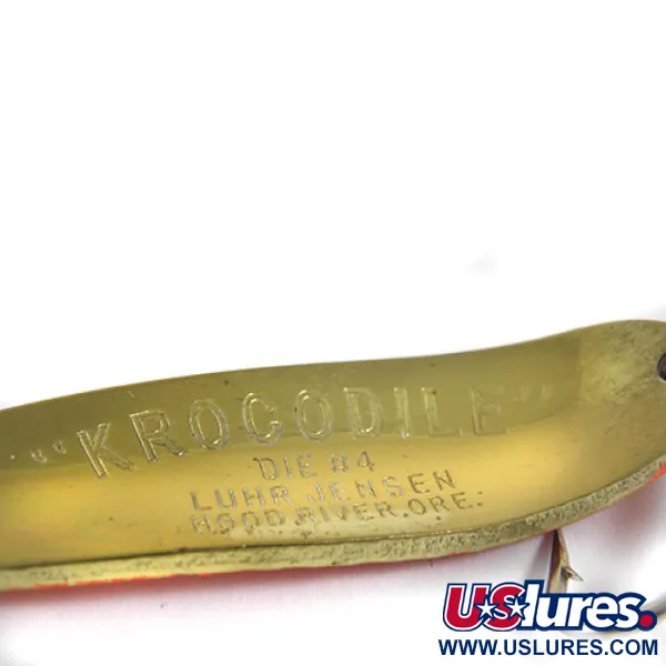 Luhr Jensen Krocodile Die #4 Lusikka, Oranssi/Messinki, 17g, #0914