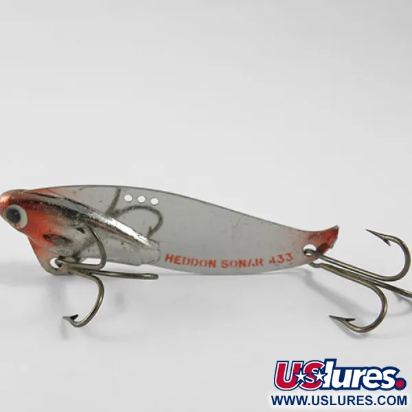 Heddon Sonar 433 Blade-viehe, Nikkeli / Punainen, 14g, USA, #0945