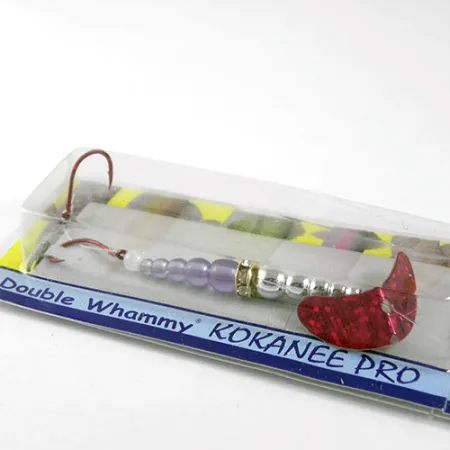 Mack's Lure Double Whammy Vetouistelu, Puna/Nikkeli/Lila, 2g, #0959