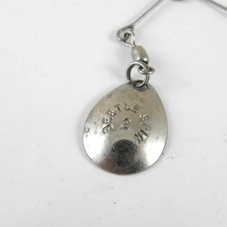 Johnson Beetle Spin Spinnerbait, Nikkeli / Musta, 3.5g, USA, #0981